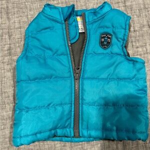 Baby boy blue puffer vest